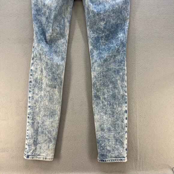 Pacsun Stacked Skinny Jeans Distressed Acid Wash Women's Size 30x32 - Picture 11 of 15